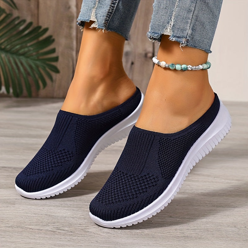 Orthopedic Women’s Breathable Slip-On Mesh Mules – Closed-Toe Walking Shoes