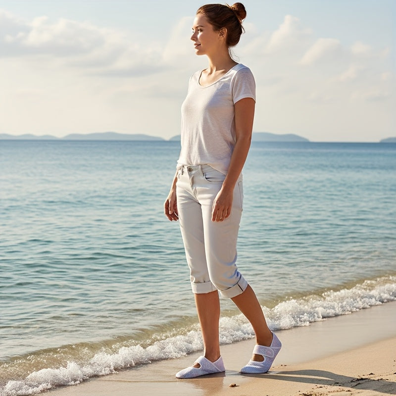 Orthopedic Women’s Quick-Dry Water Shoes – Slip-On, Lightweight