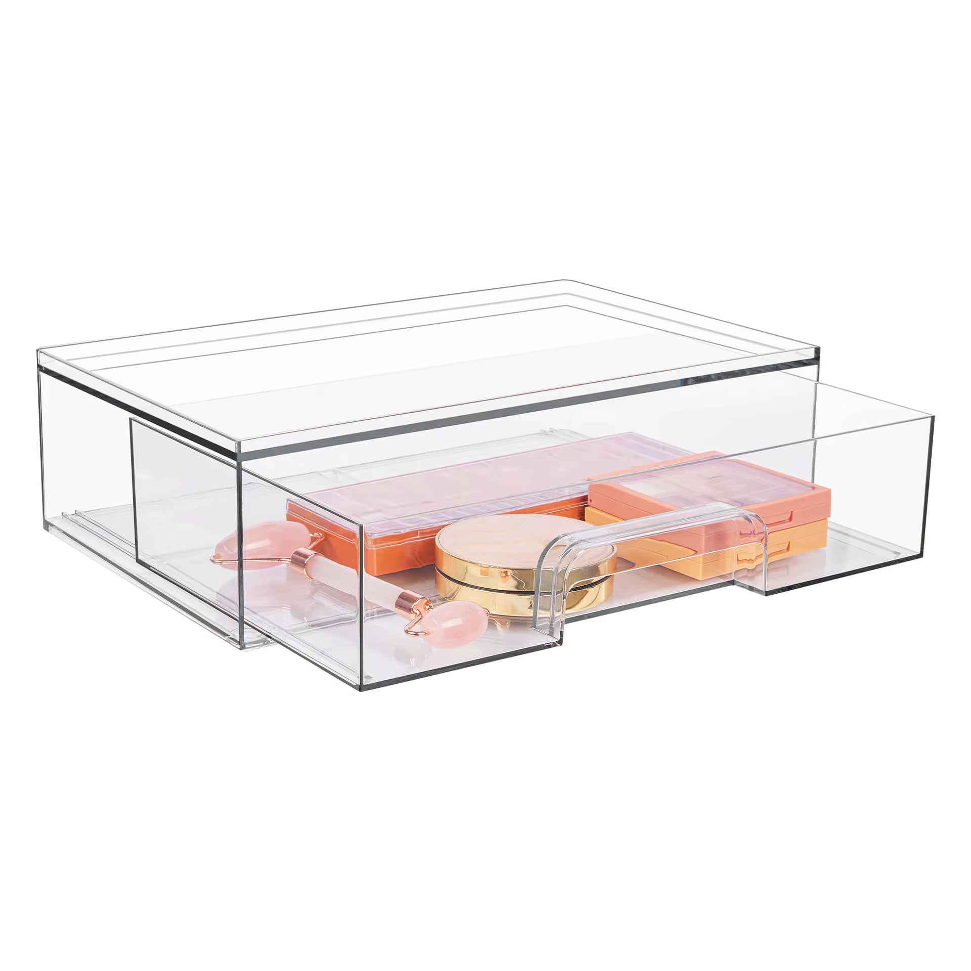 Desktop Jewelry Box Household Transparent Skin Care Product Storage Cabinet
