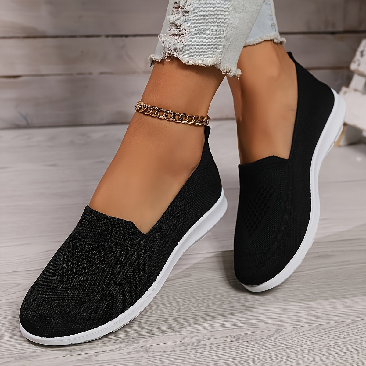 Orthopedic Women’s Slip-On Sneakers – Breathable Lightweight Casual Shoes