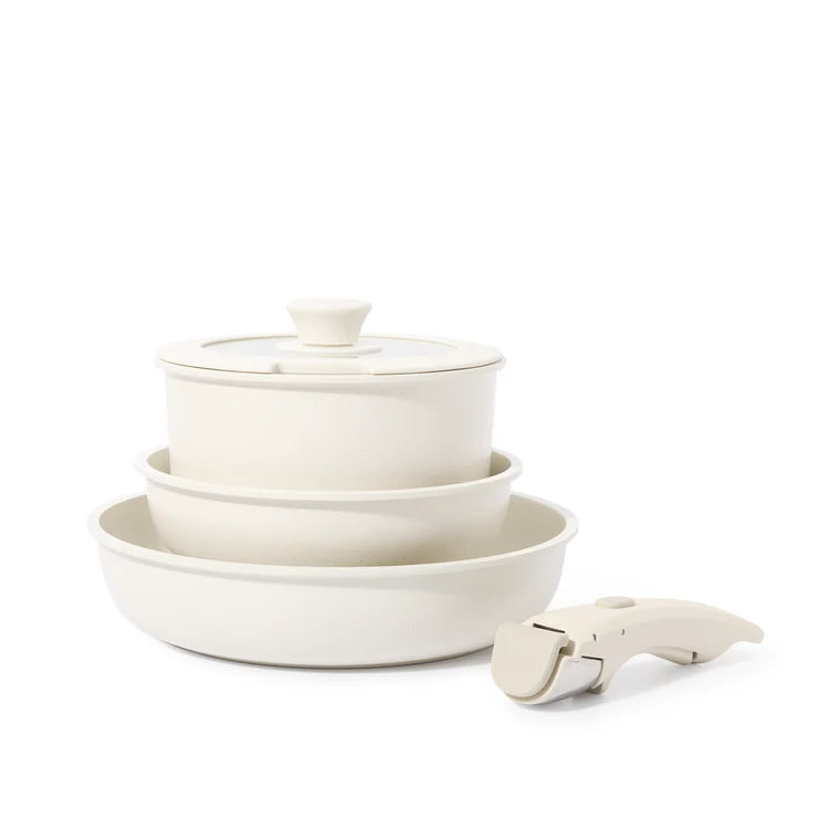 5-Piece Ceramic Pots and Pans Set Non Stick