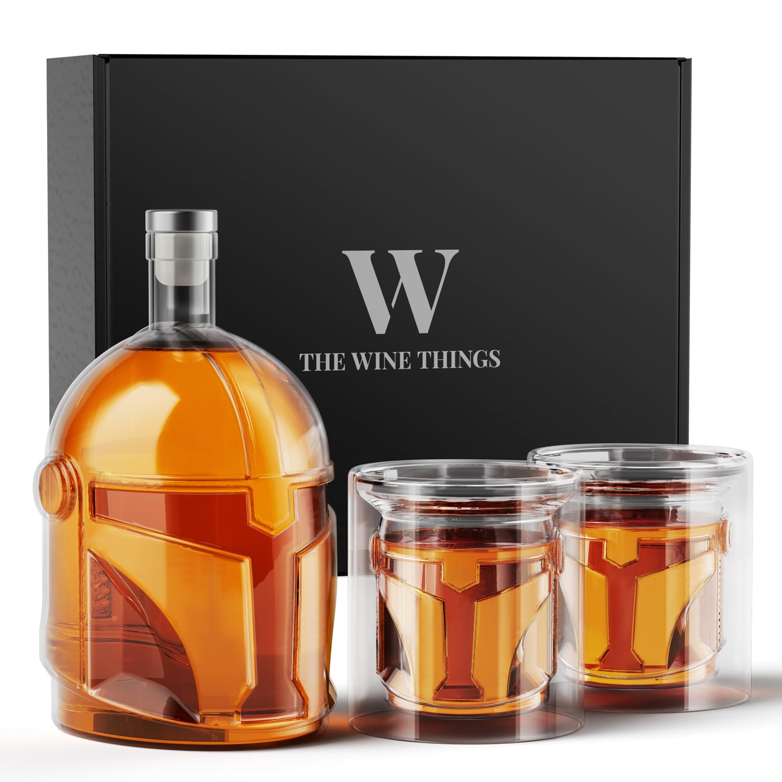 Helmet Design Whiskey Decanter Set