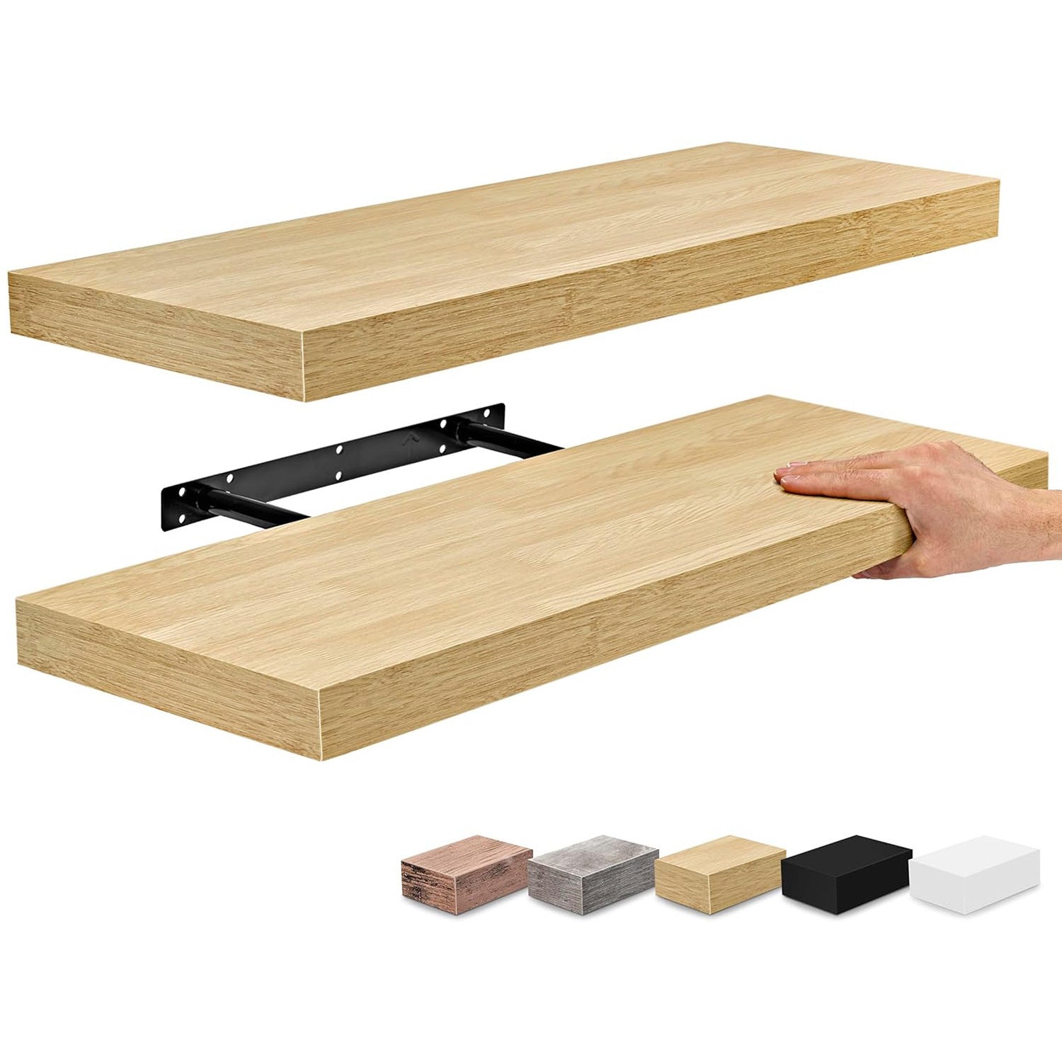3 Pack Floating Shelves for Wall - 16 Inch Wall Shelves