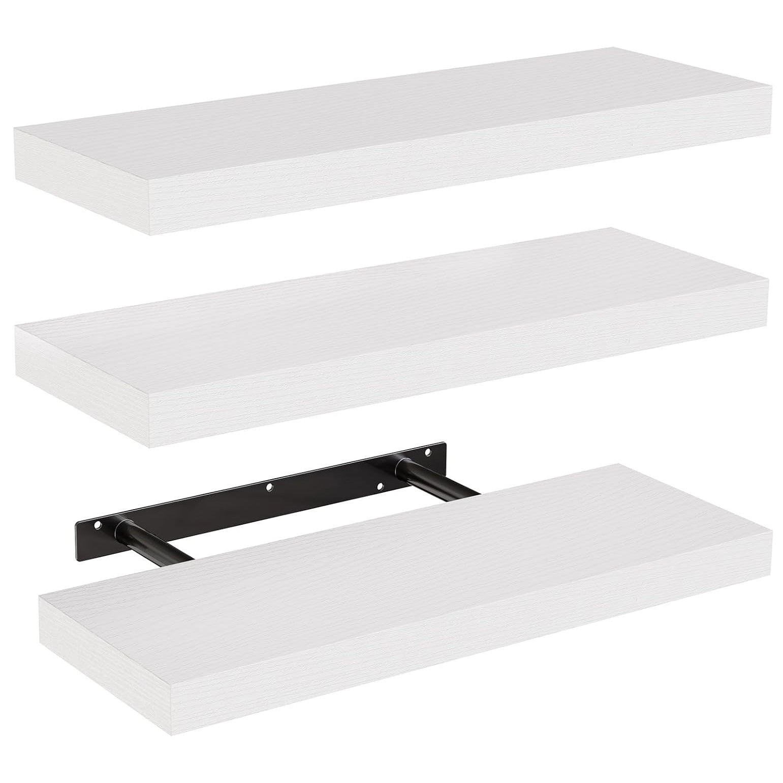 3 Pack Floating Shelves for Wall - 16 Inch Wall Shelves