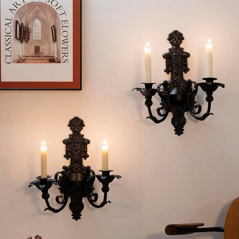 Metal Wall Stick Candle Sconces Gothic Candle Holders