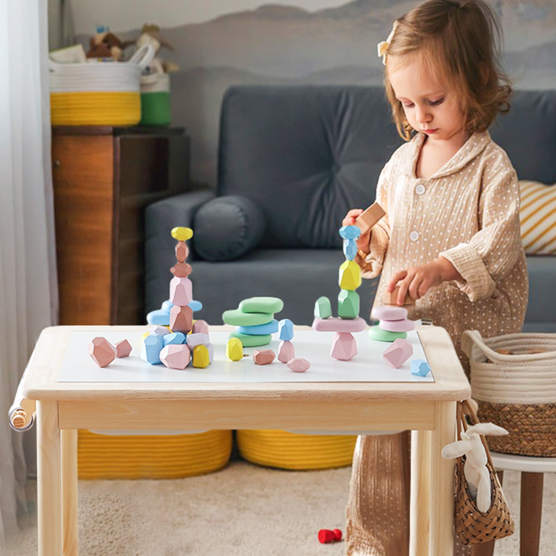 Wooden Sensory Table for Kids