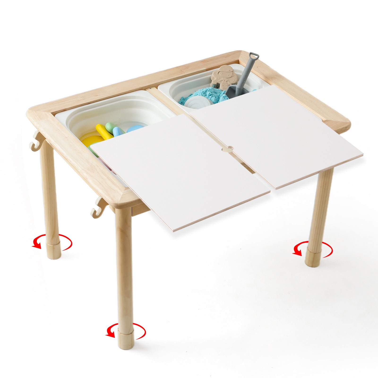 Wooden Sensory Table for Kids
