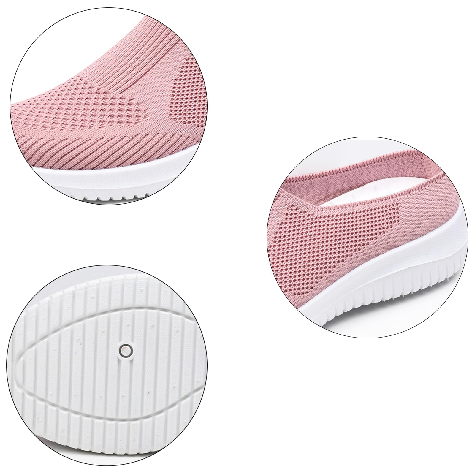 Orthopedic Women’s Breathable Slip-On Mesh Mules – Closed-Toe Walking Shoes