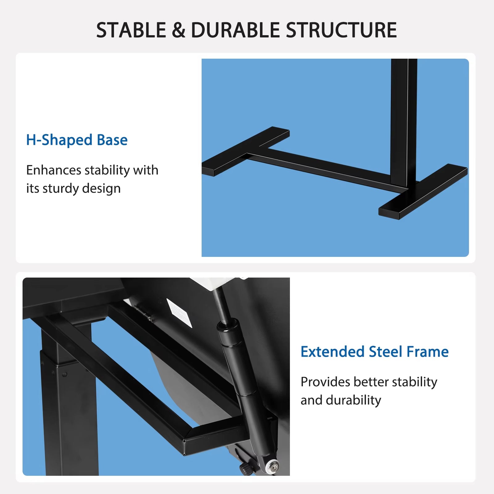 Overbed Bedside Flip Lap Desk with Wheels and Tilt Top Adjustable Height