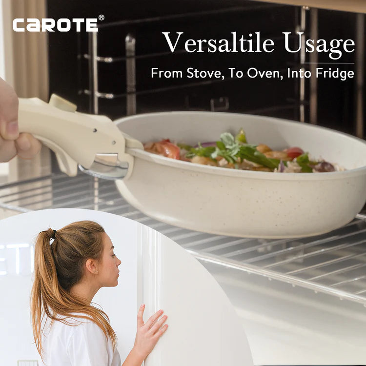 5-Piece Ceramic Pots and Pans Set Non Stick