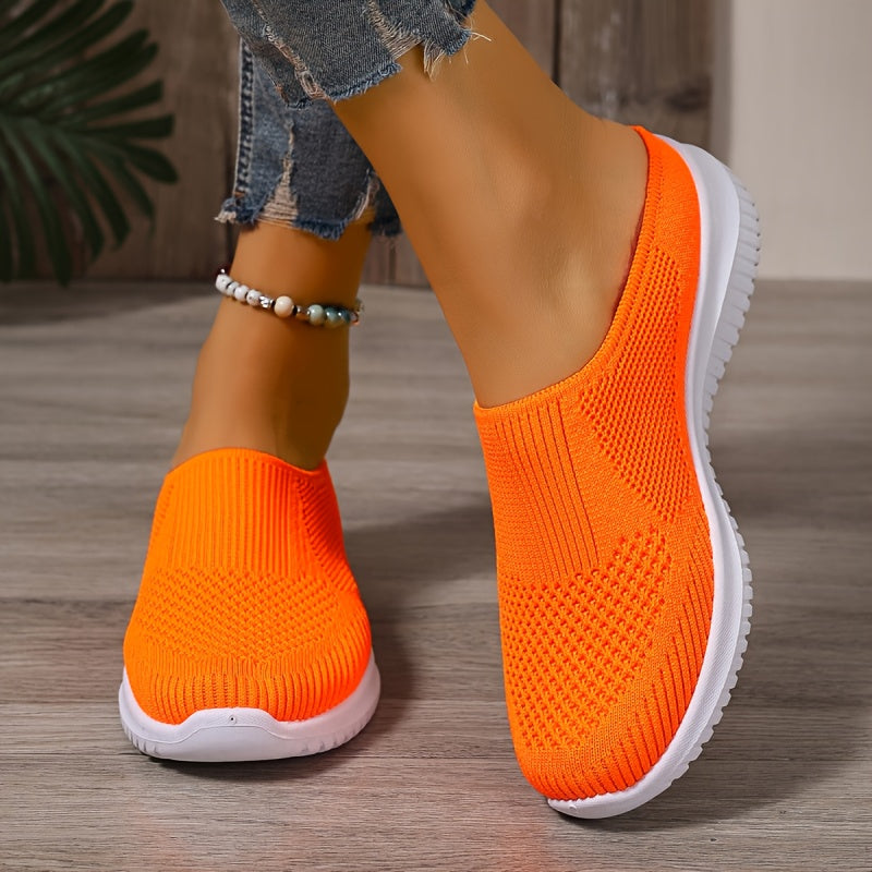 Orthopedic Women’s Breathable Slip-On Mesh Mules – Closed-Toe Walking Shoes