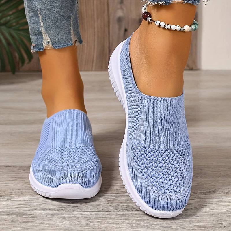 Orthopedic Women’s Breathable Slip-On Mesh Mules – Closed-Toe Walking Shoes