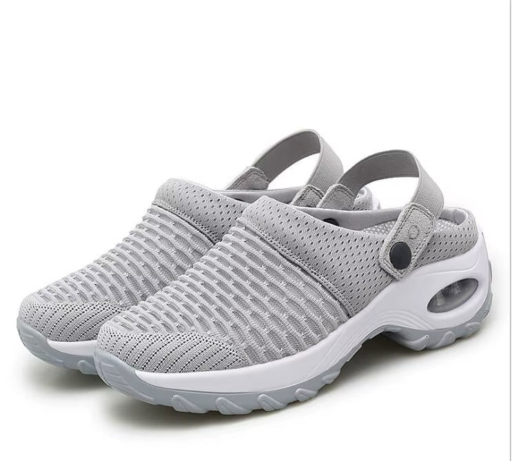 Orthopedic Women’s Air Cushion Slip-On Walking Shoes with Arch Support for Diabetic Feet