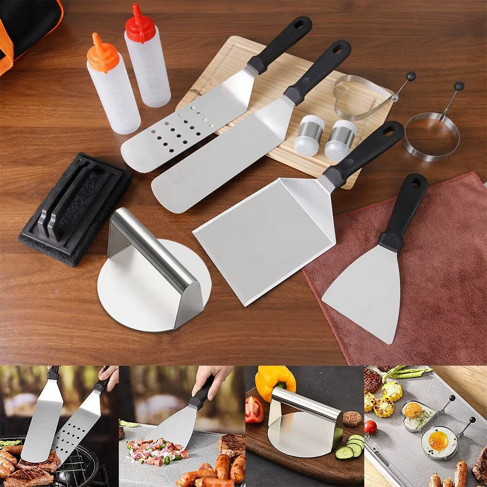 34Pcs Flat Top Grill Accessories Set for Blackstone and Camp Chef