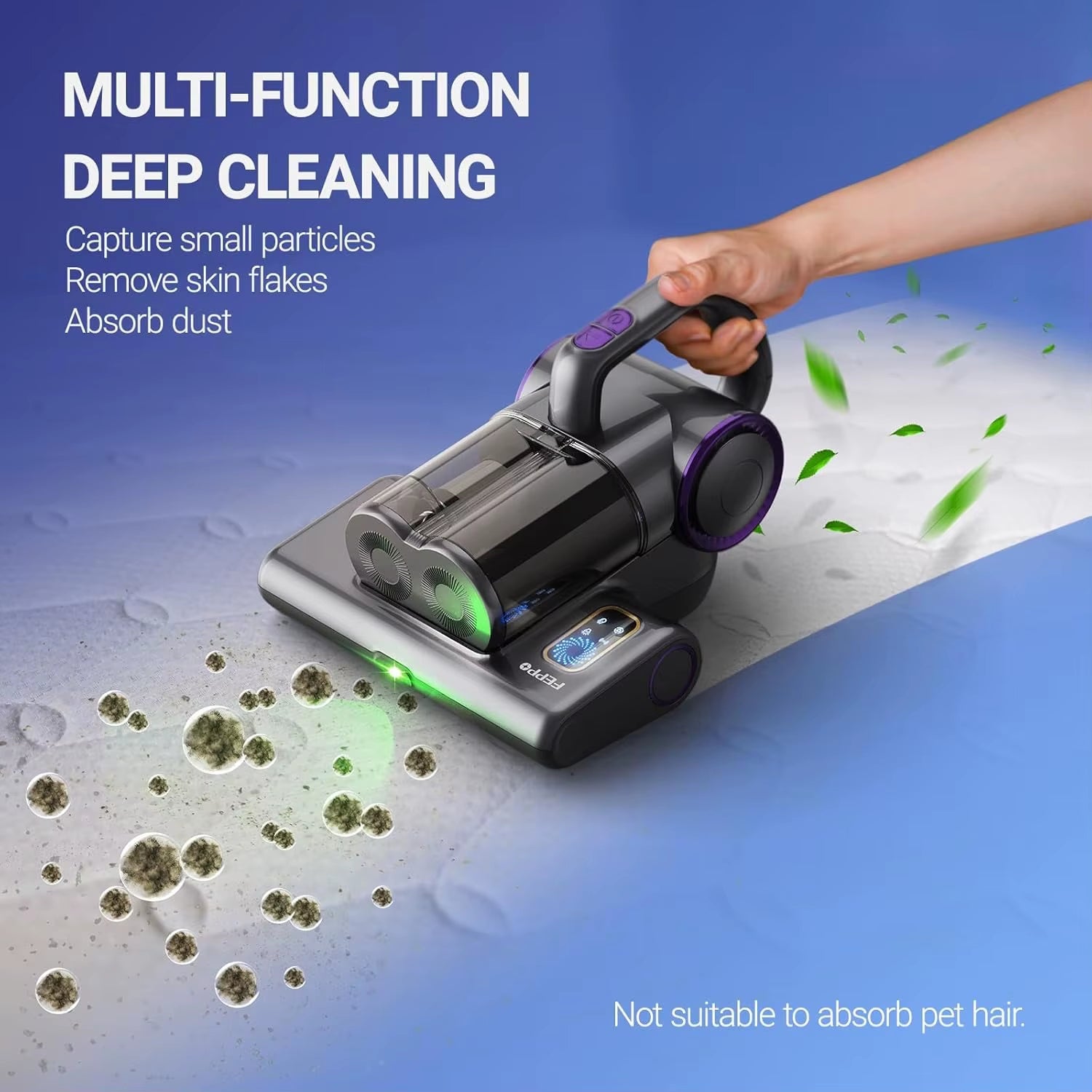 Mattress Vacuum Cleaner, 16Kpa Bed Vacuum Cleaner with 253.7nm UV-C Light