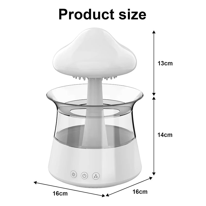 Rain Humidifier With Water Drip For Bedroom