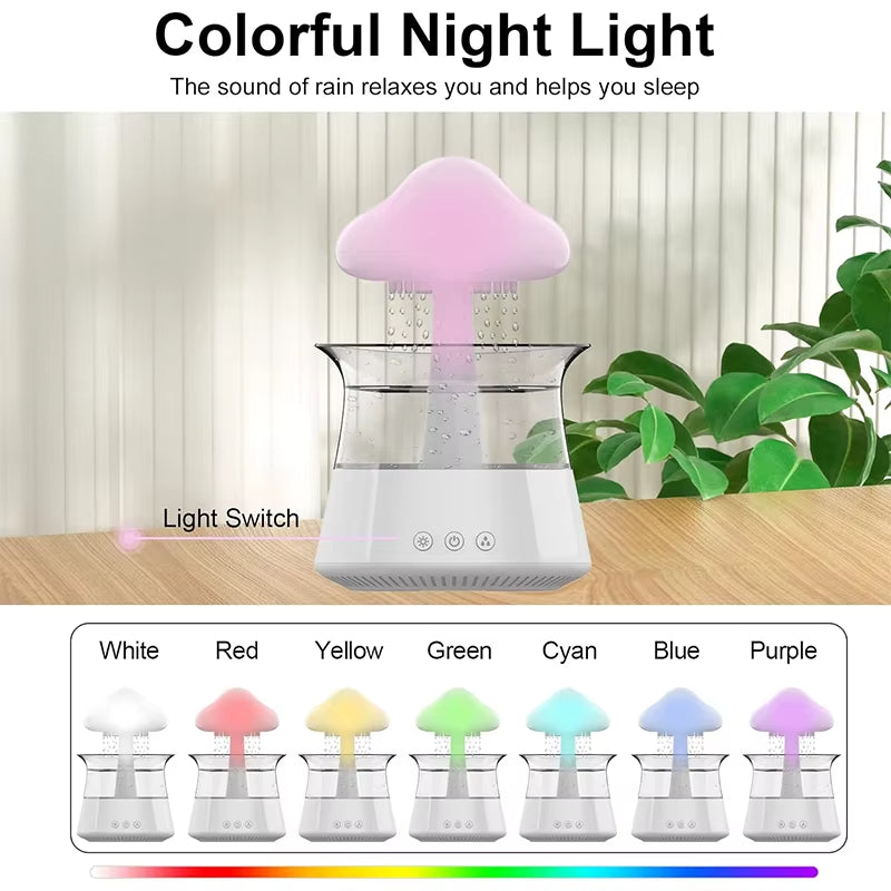 Rain Humidifier With Water Drip For Bedroom