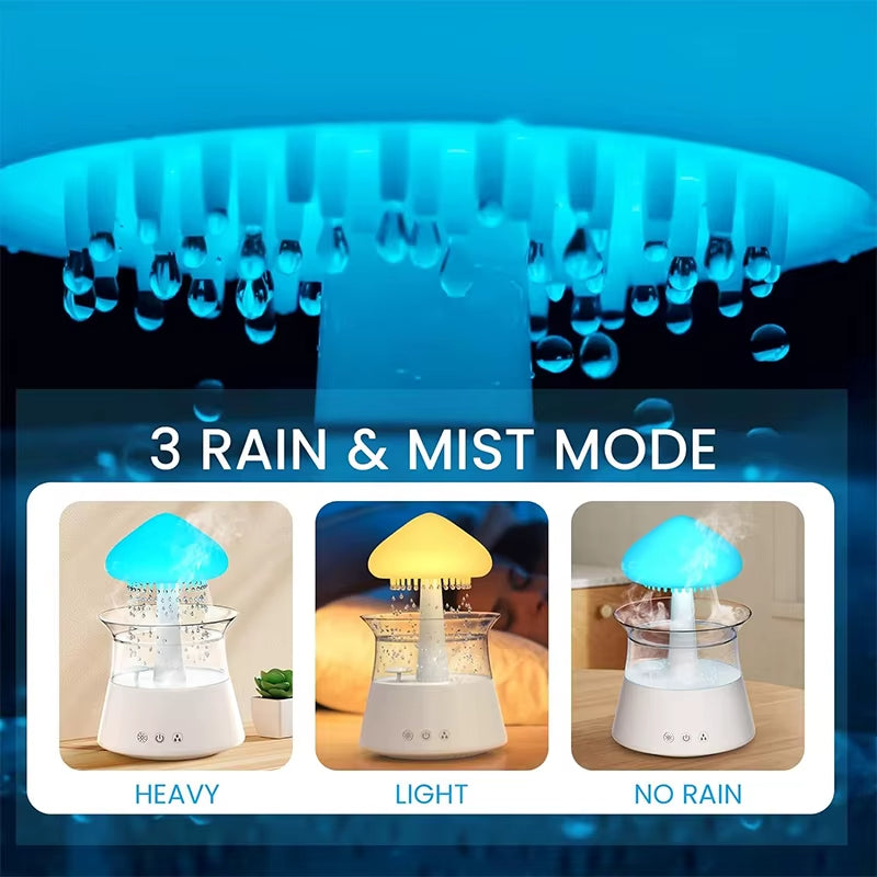 Rain Humidifier With Water Drip For Bedroom