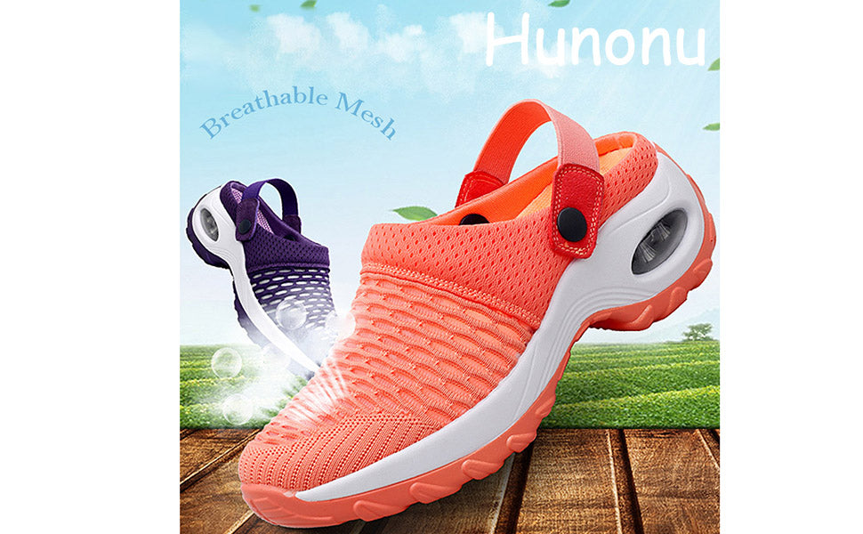 Orthopedic Women’s Air Cushion Slip-On Walking Shoes with Arch Support for Diabetic Feet