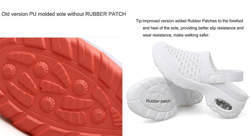 Orthopedic Women’s Air Cushion Slip-On Walking Shoes with Arch Support for Diabetic Feet