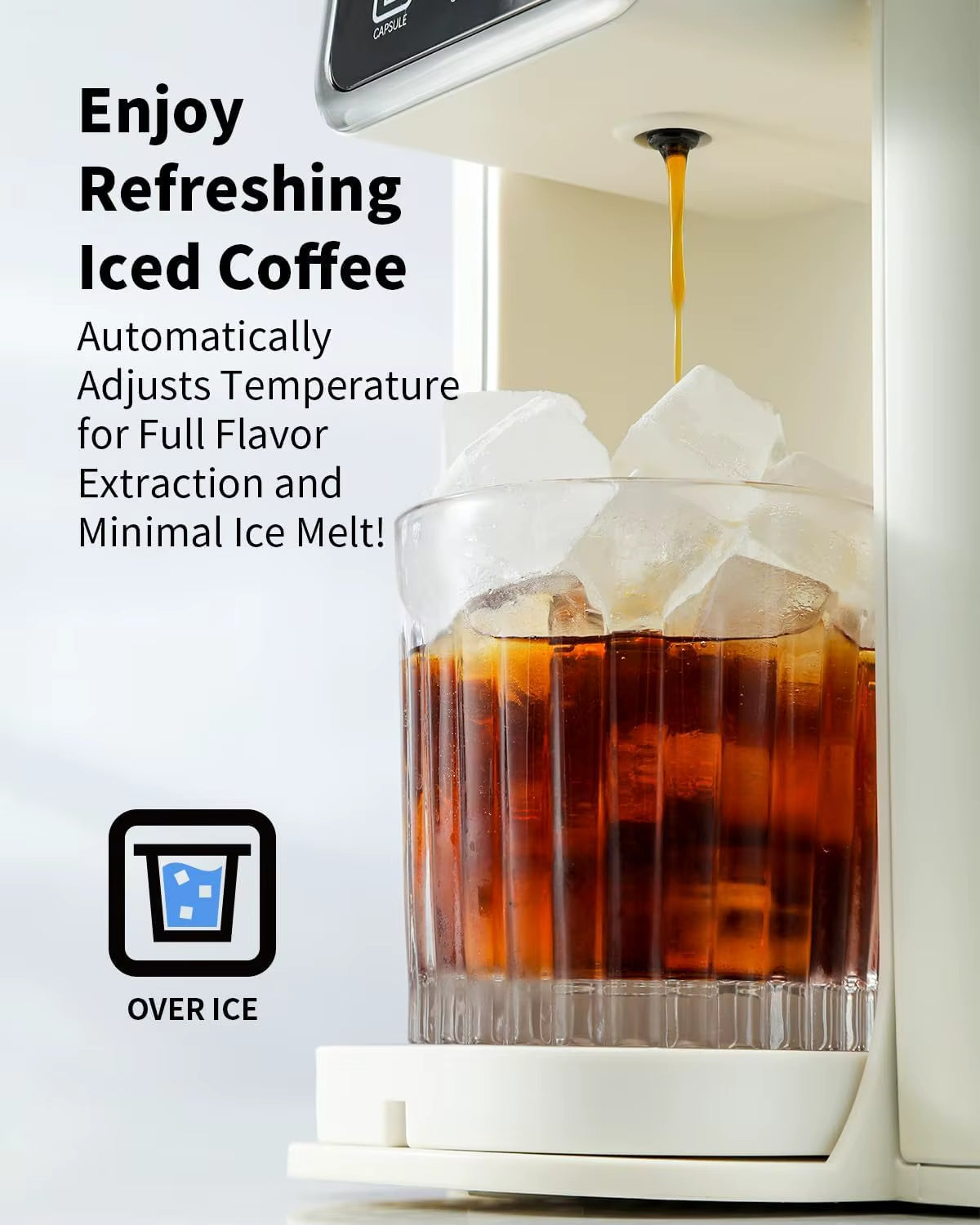 Hot & Iced Coffee Maker with Bold Setting