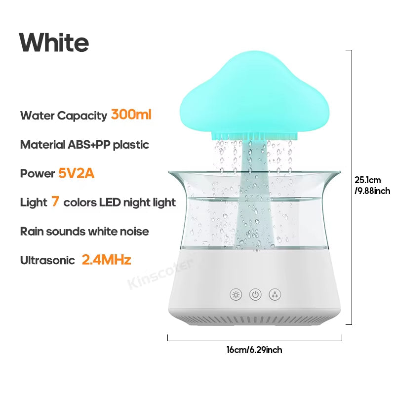 Rain Humidifier With Water Drip For Bedroom