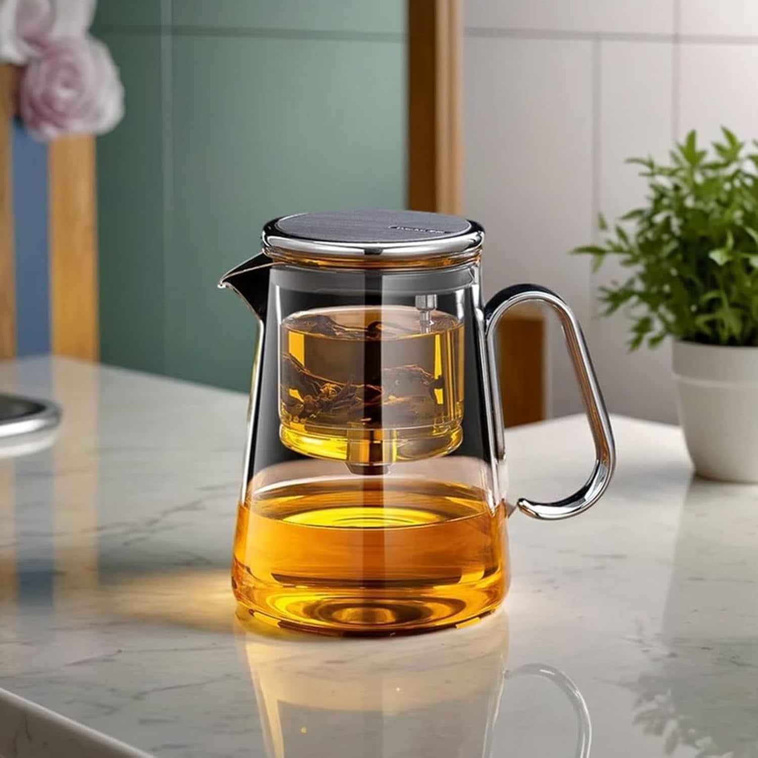 Tea Maker 700ml/23.7oz Rotating Magnetic Suction