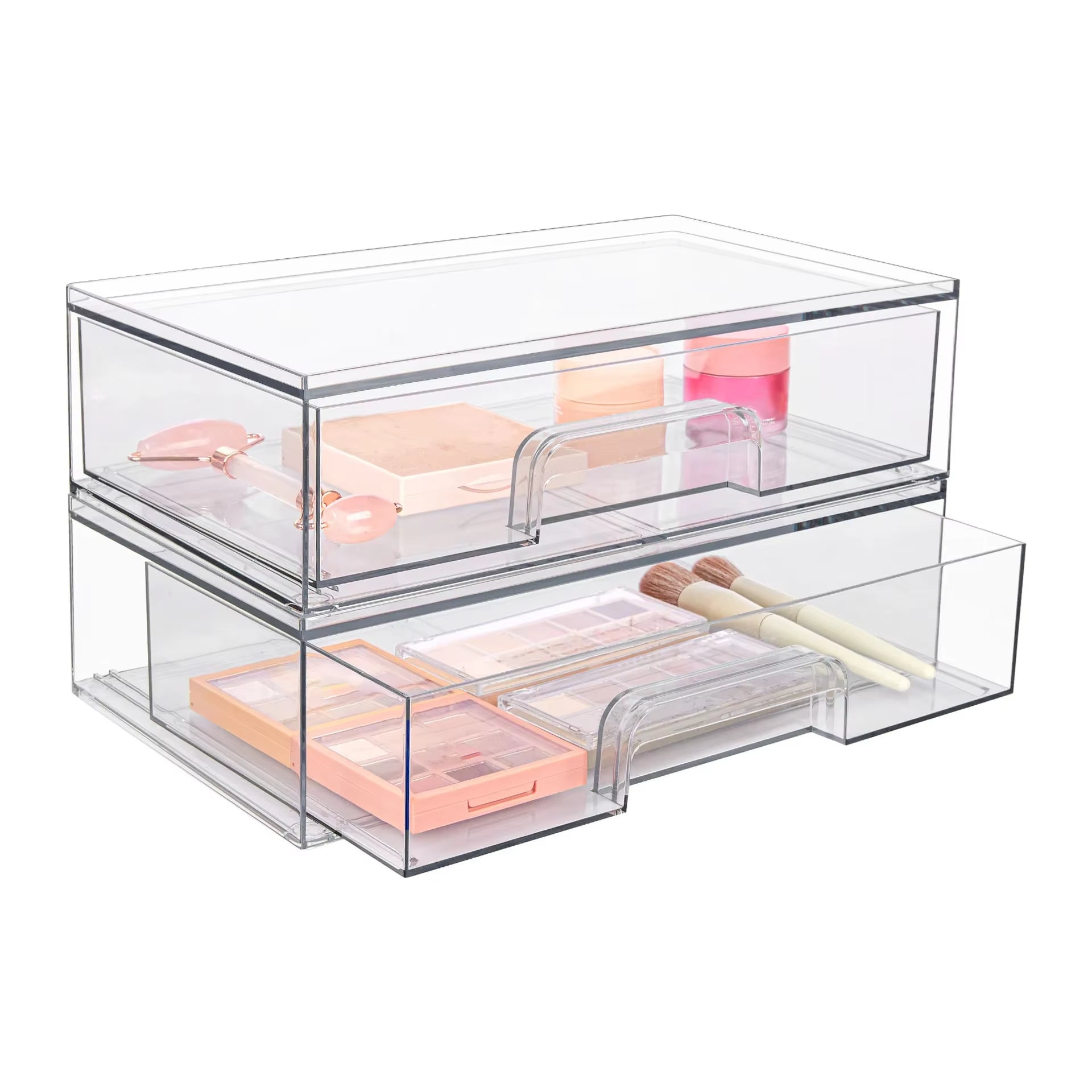 Desktop Jewelry Box Household Transparent Skin Care Product Storage Cabinet