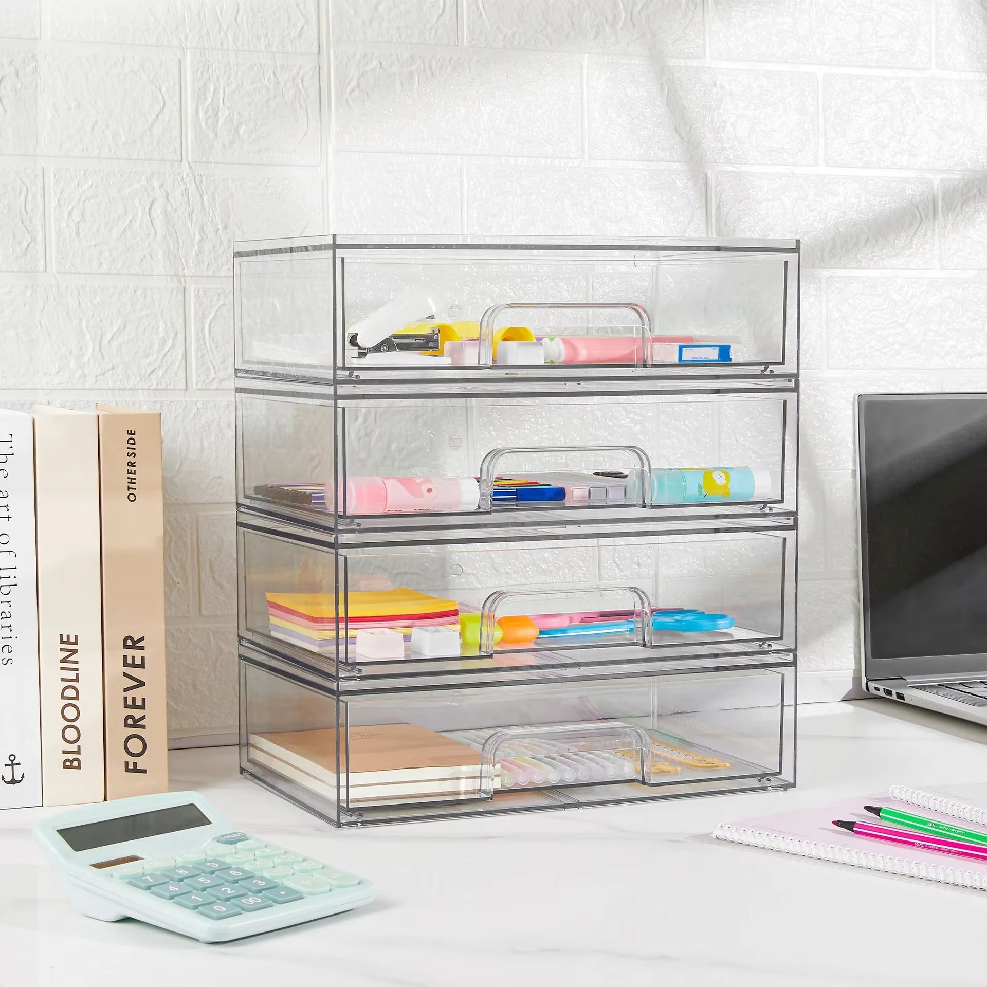 Desktop Jewelry Box Household Transparent Skin Care Product Storage Cabinet