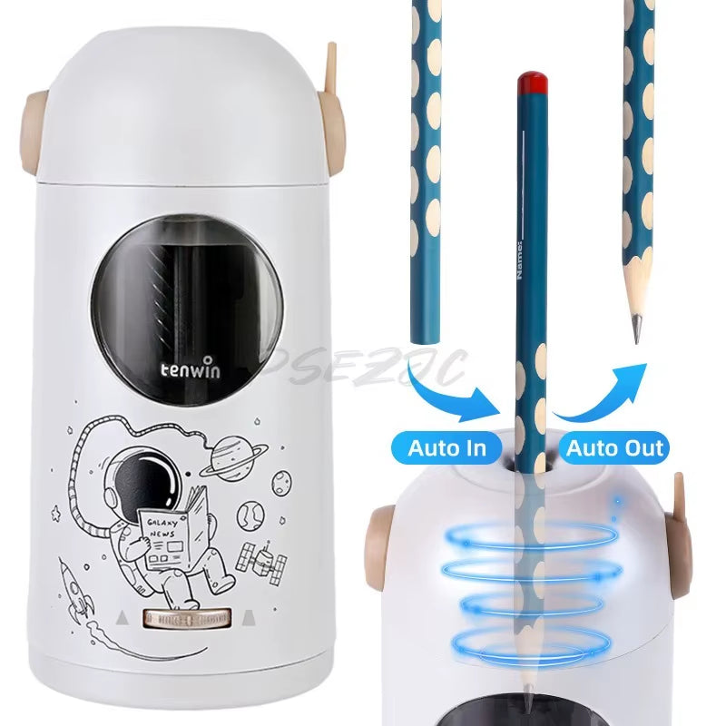 Back To School With Hands-Free Electric Pencil Sharpener