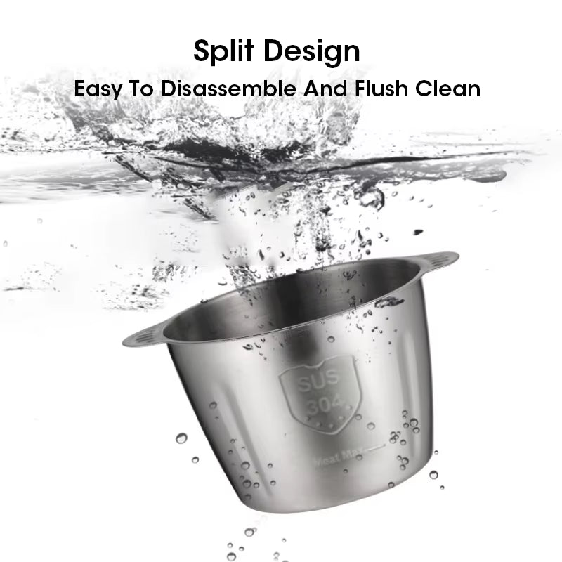 Electric Meat Mincer Grinder Stainless Steel Chopper 5L Food Processor Garlic Mu